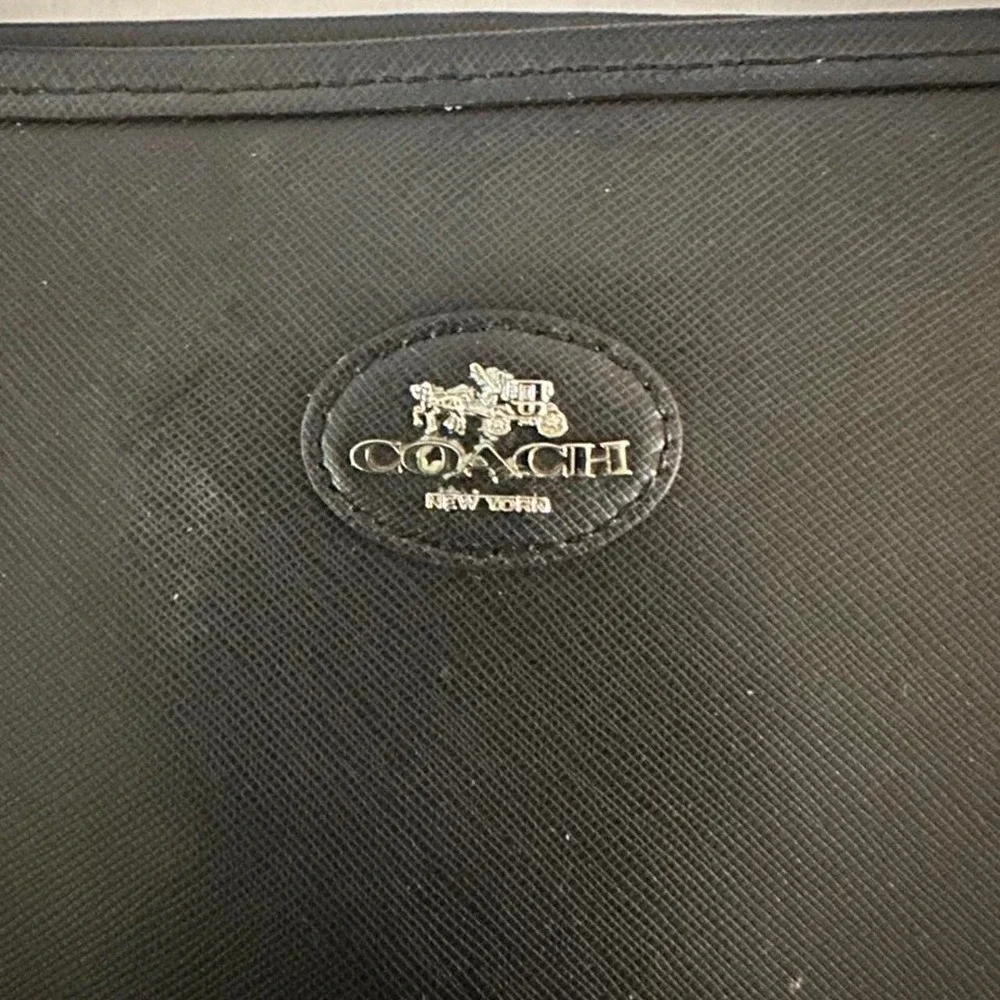 Coach black leather